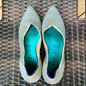 Rothy’s The Point pointed toe metallic size 9.5